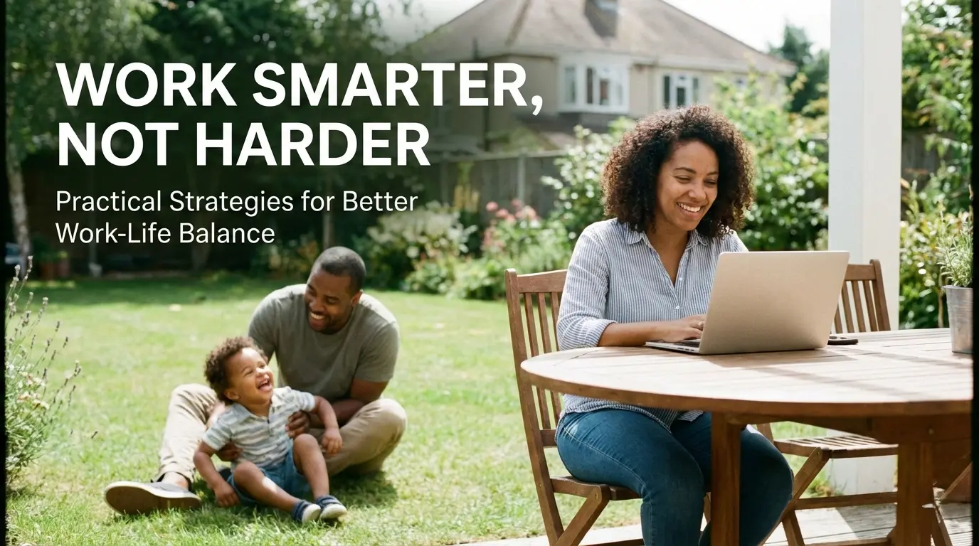 Work Smarter, Not Harder: Practical Strategies for Better Work-Life Balance